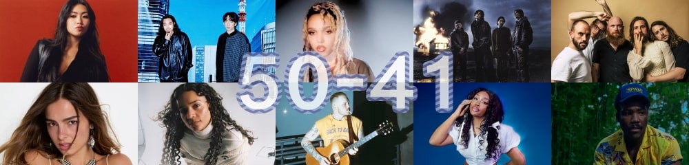 100 melhores músicas de 2024 - do número 50 ao 41