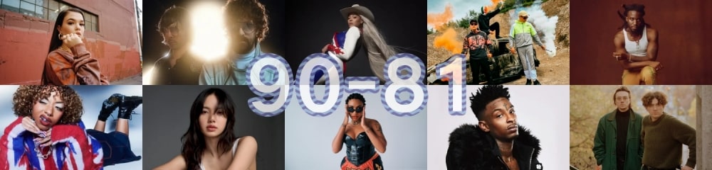 100 melhores músicas de 2024 - do número 90 ao 81