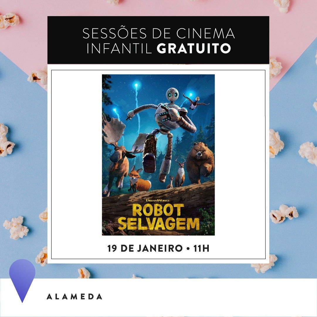 cinema infatil alameda robot selvagem