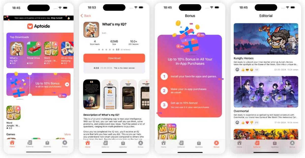 Aptoide no iOS