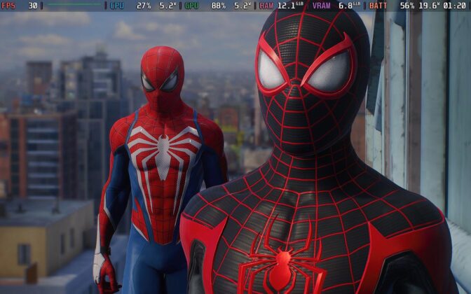 Marvel’s Spider-Man 2 na Steam Deck (Insomniac Games)