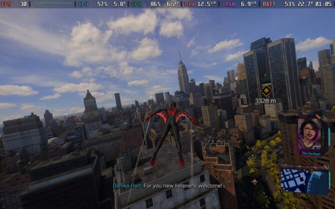 Marvel’s Spider-Man 2 na Steam Deck (Insomniac Games)