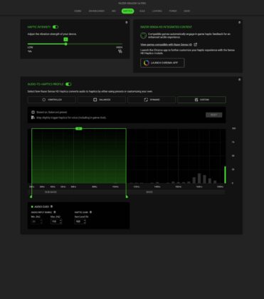 Razer Synapse 4 Personalização Háptica