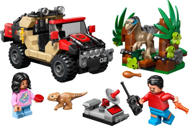 LEGO Jurassic World Rebirth Fuga Todo-o-Terreno do Raptor (76972)