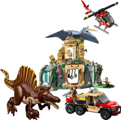 LEGO Jurassic World Rebirth Missão Aérea com Espinossauro e Quetzalcoatlus (76976)