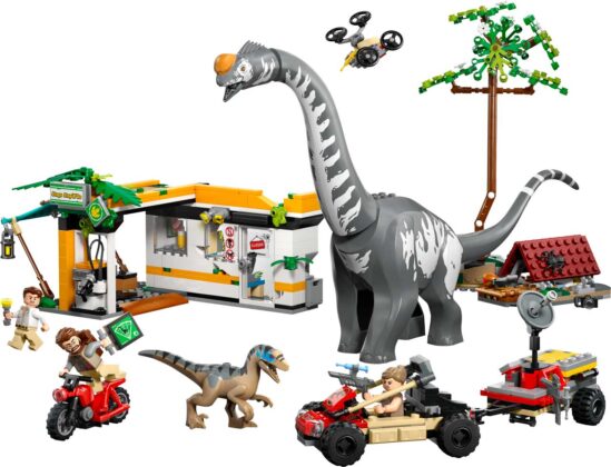 LEGO Jurassic World Rebirth Missão de Localização de Raptor e Titanossauro (76973)