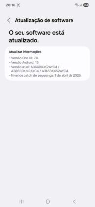 Software Samsung Galaxy A36 5G