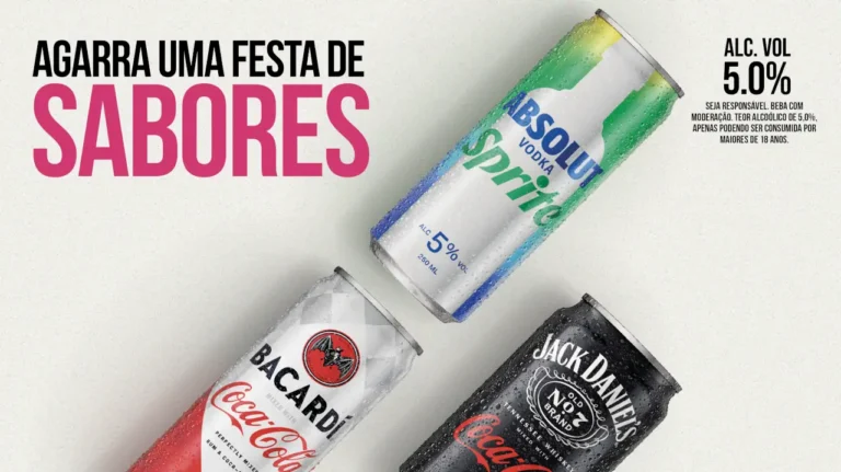 Absolut, Bacardi e Jack Daniel’s já estão disponíveis em formato ready to drink