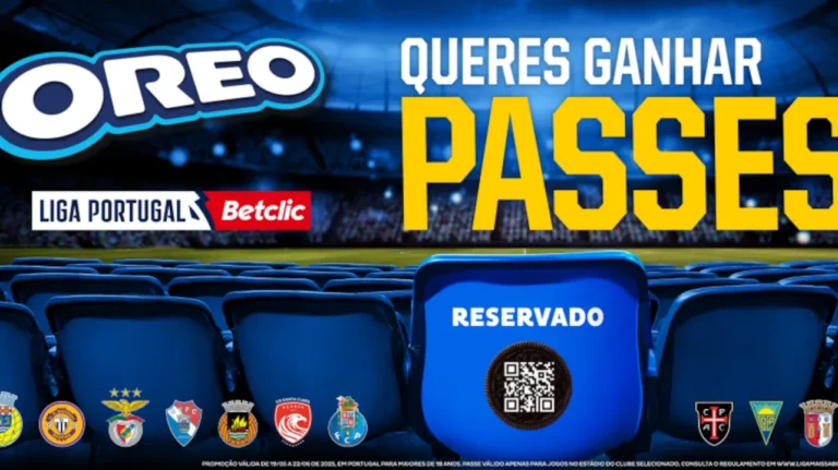 Oreo oferece passes para jogos da Liga Portugal 2025/26