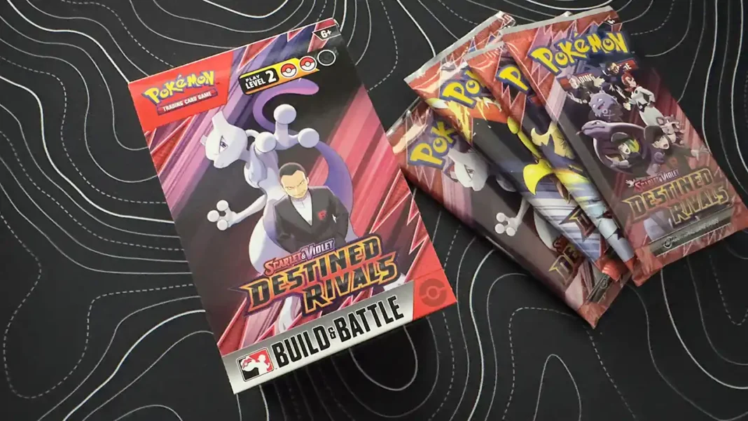 Pok&eacute;mon TCG Scarlet & Violet &ndash; Destined Rivals - Build and Battle Deck e Booster Packs