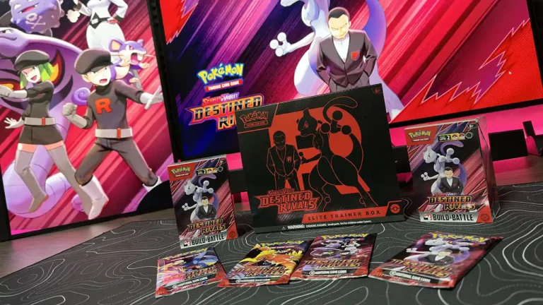 Scarlet & Violet – Destined Rivals chega a 30 de maio com o regresso da Team Rocket ao Pokémon TCG