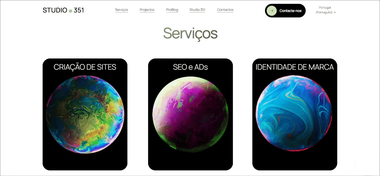 Serviços de marketing digital da Studio.351