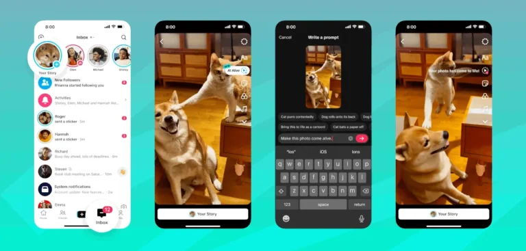 TikTok apresenta AI Alive para criar vídeos a partir de fotos