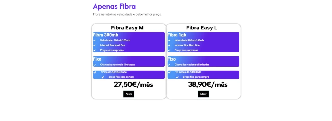 Unidos apenas fibra