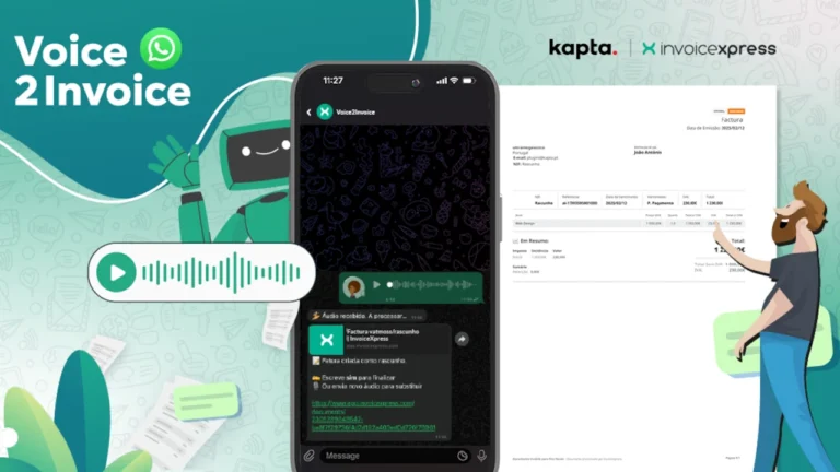 InvoiceXpress alarga funcionalidade de emissão de faturas com inteligência artificial ao WhatsApp