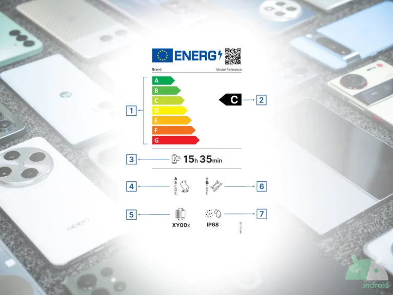 Nova etiqueta energética para smartphones e tablets