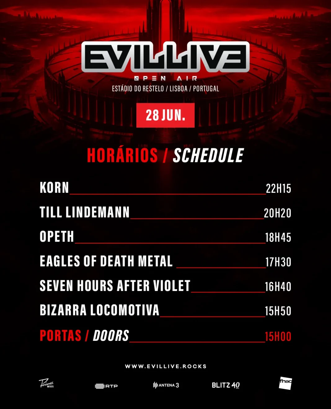 Evil Live Festival 2025 - 28 de junho