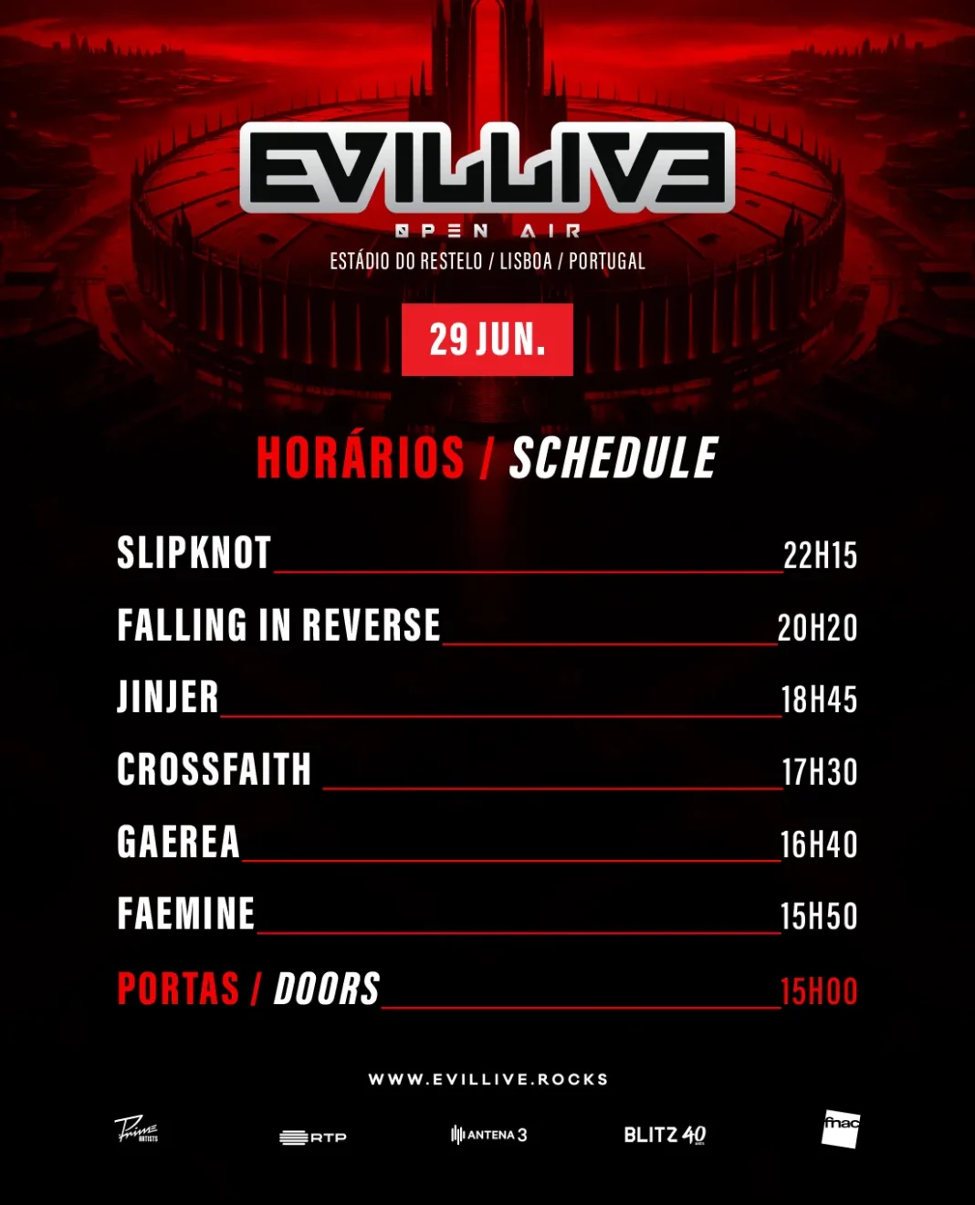 Evil Live Festival 2025 - 29 de junho