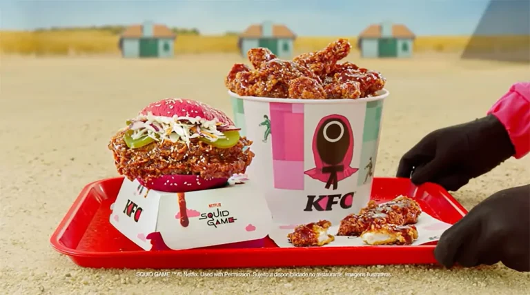 KFC relança menus inspirados em Squid Game com sabores coreanos e pão vermelho