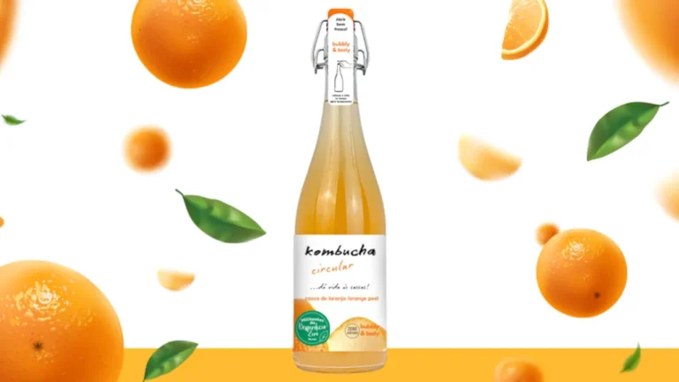 Auchan lança kombucha feita a partir de cascas de laranja
