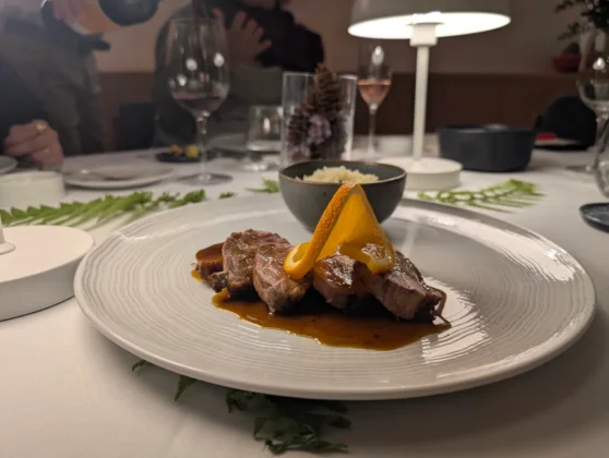 Casas da Lapa - Magret de pato com molho de laranja e mel