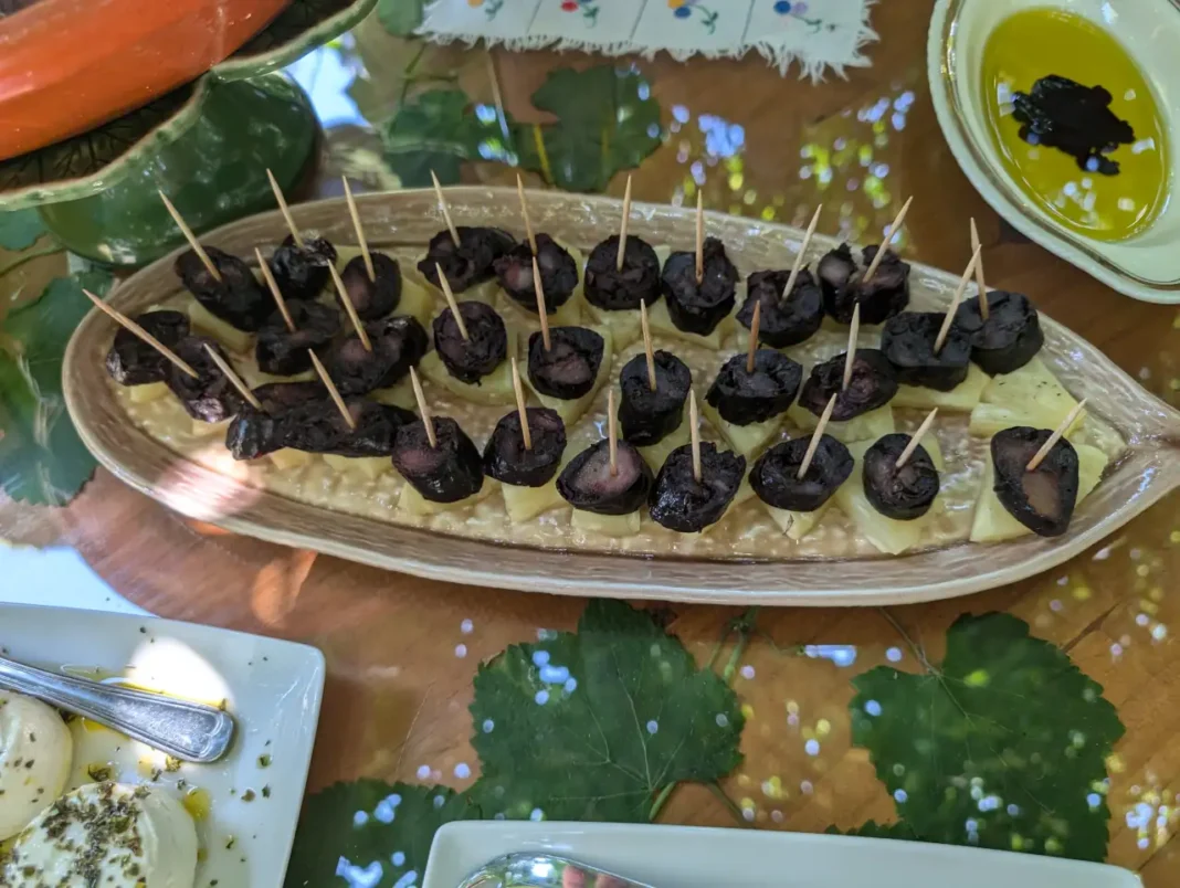 Almo&ccedil;o na Quinta da Vila Nova - chouri&ccedil;o preto