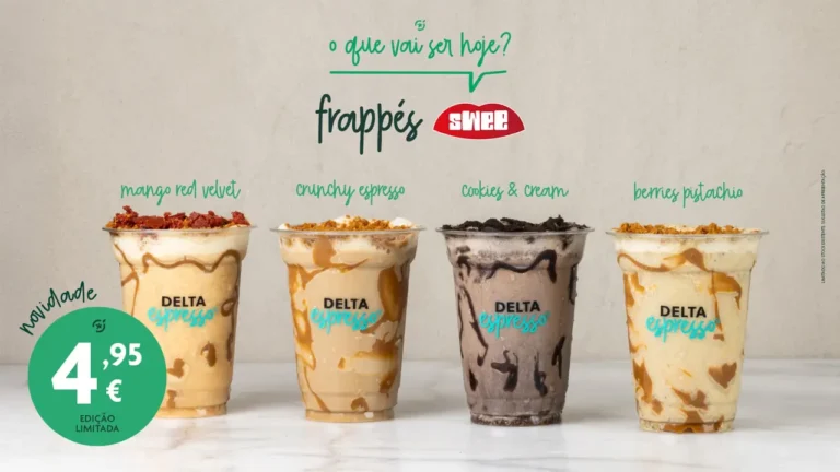 Delta Espresso e Swee lançam nova linha de bebidas com café e gelado para o verão