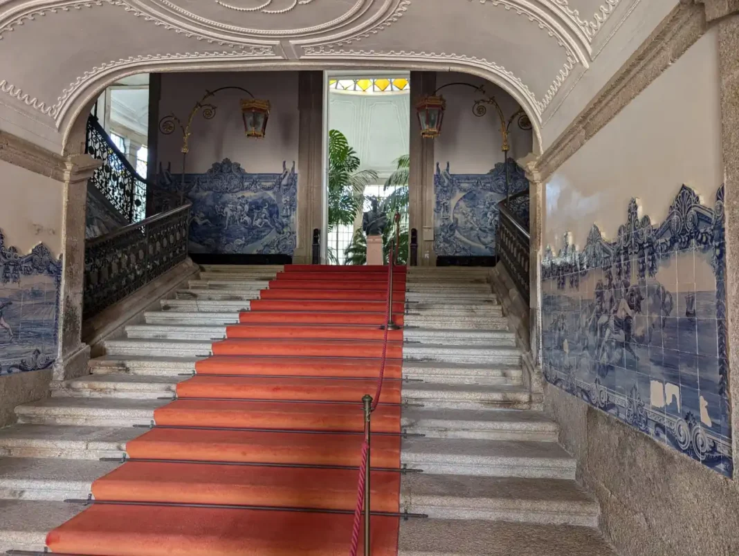 Pal&aacute;cio da Brejoeira - azulejos - escadaria