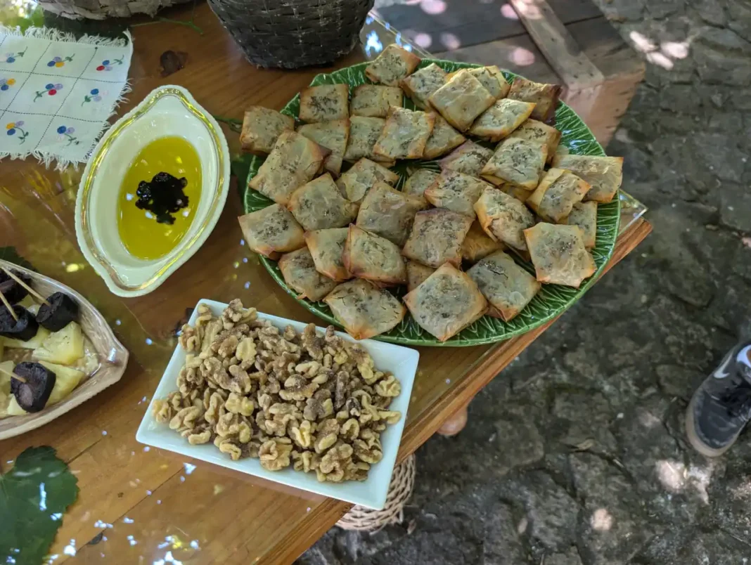 Almo&ccedil;o na Quinta da Vila Nova - folhaditos