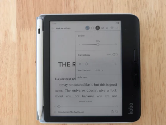 Kobo Libra Colour - Menu luminosidade