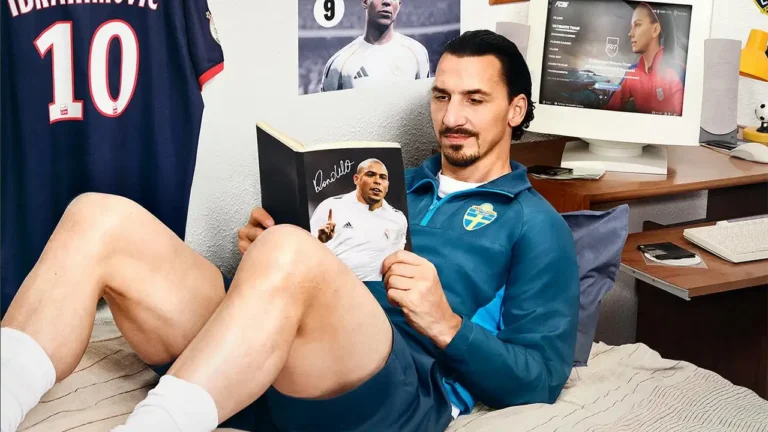 Zlatan Ibrahimović surge descontraído na capa da Ultimate Edition de EA Sports FC 26