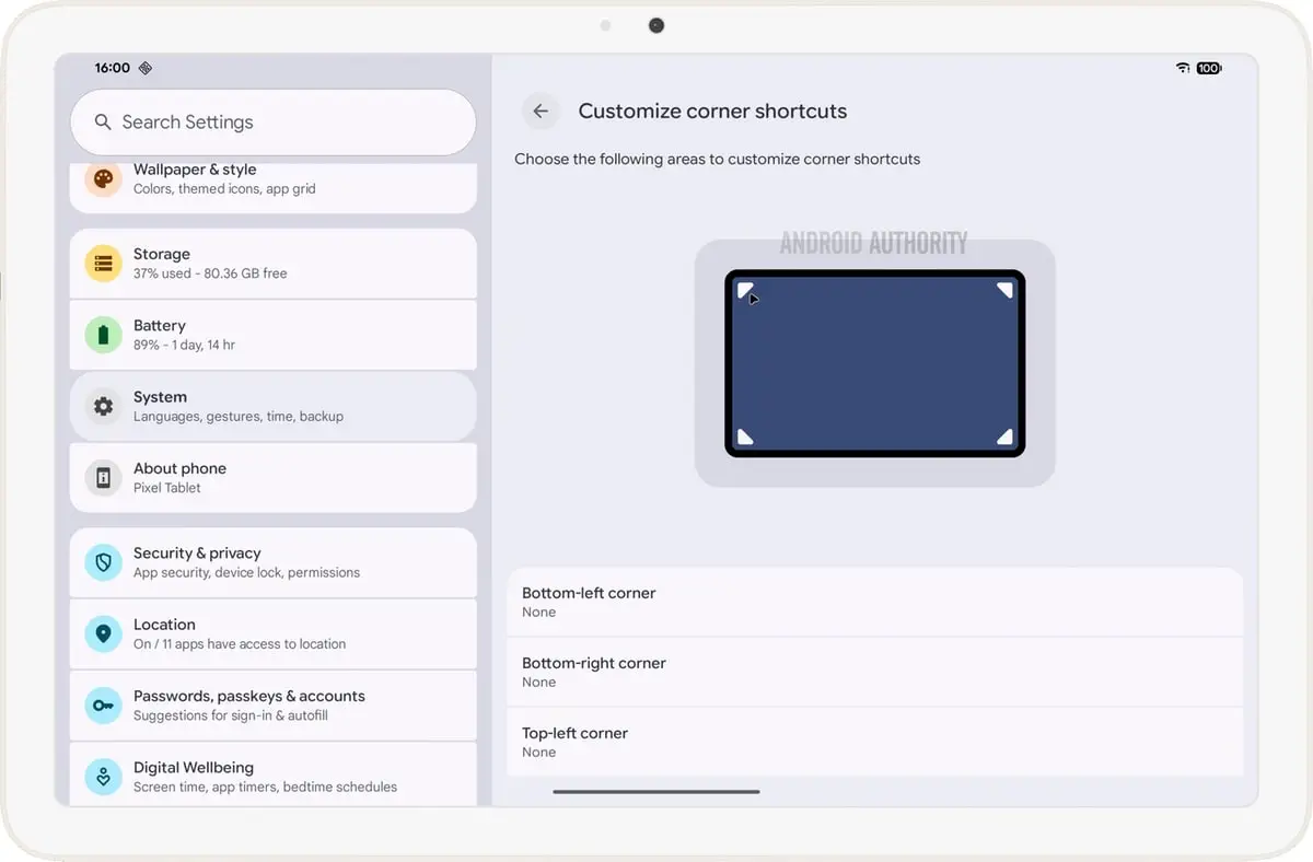 Google testa Action Corners para Android, inspirado no macOS 1 Action Corners