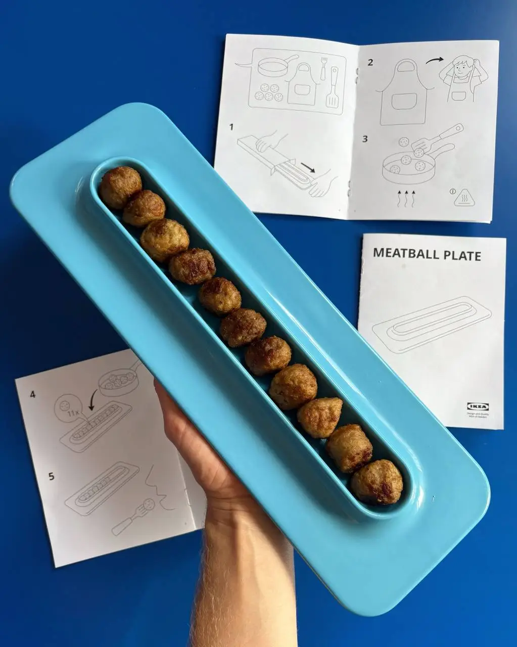 Prato do Ikea especial para almôndegas