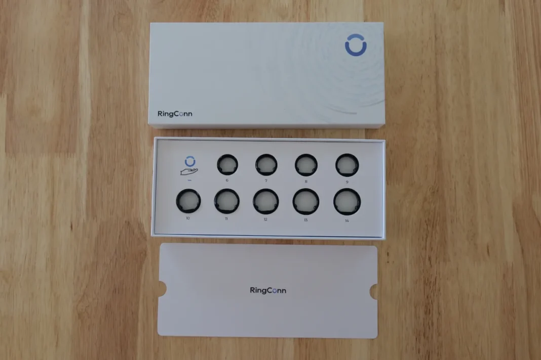 RingConn Gen 2 Smart Ring - tamanhos