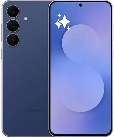 Samsung Galaxy S25 FE na cor azul marinho