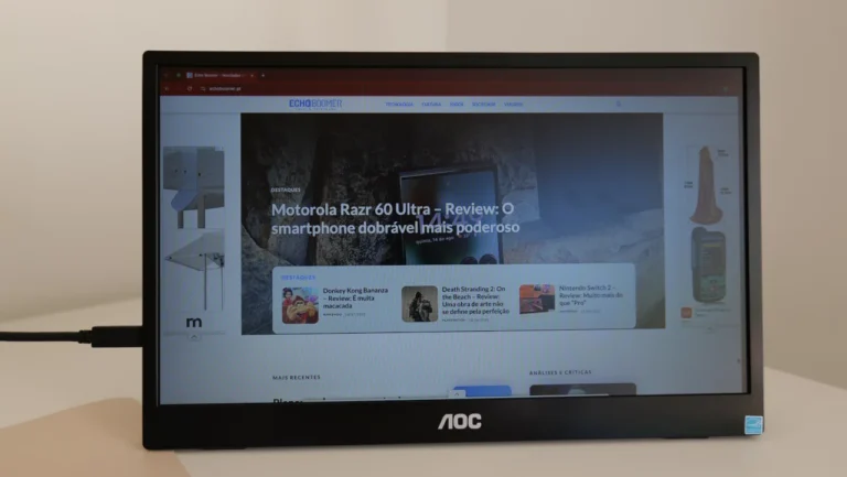 AOC 16T3EA – Review: O monitor portátil que aposta na simplicidade