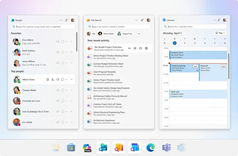 Microsoft 365 recebe novos atalhos na barra de tarefas do Windows 11