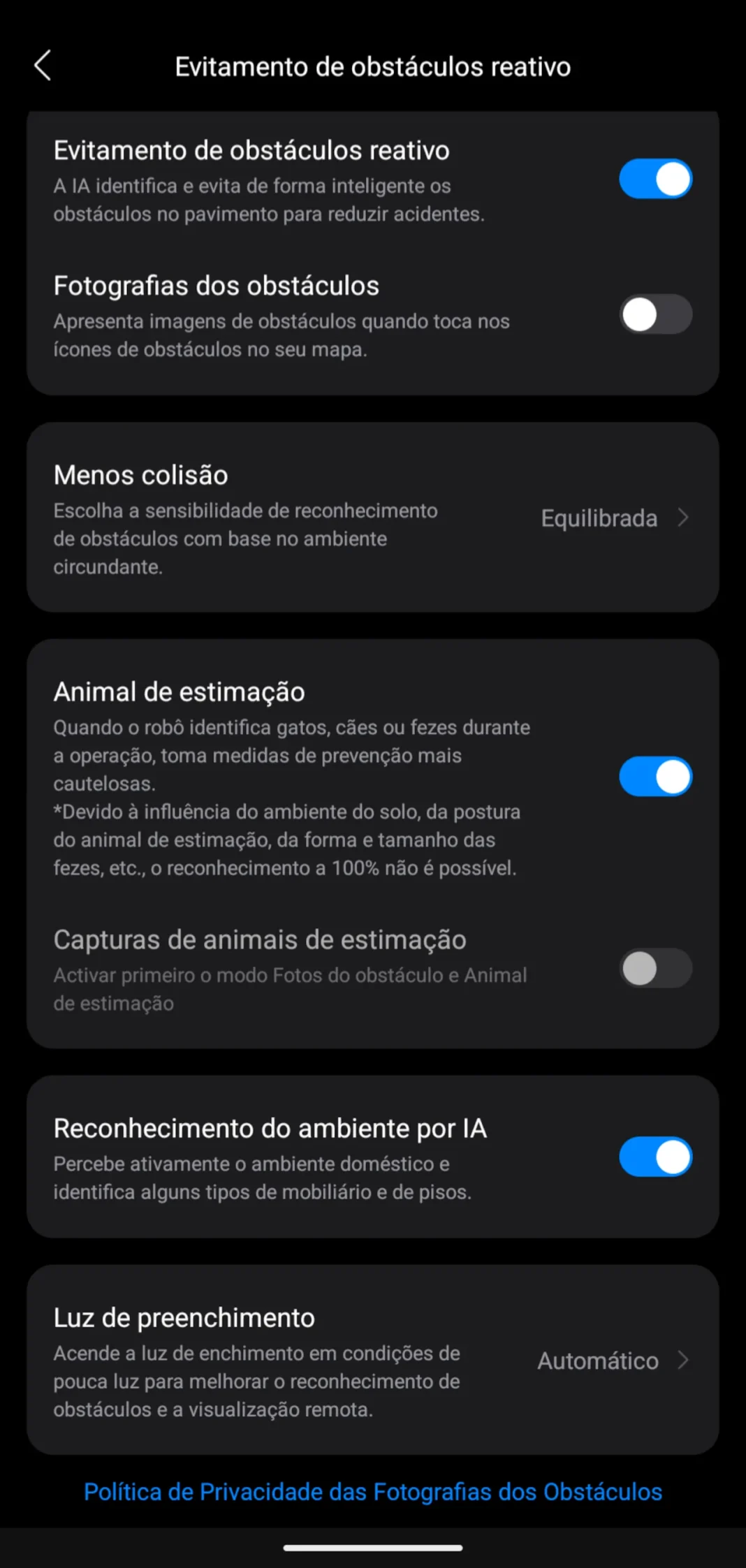 Roborock Saros 10 - aplica&ccedil;&atilde;o