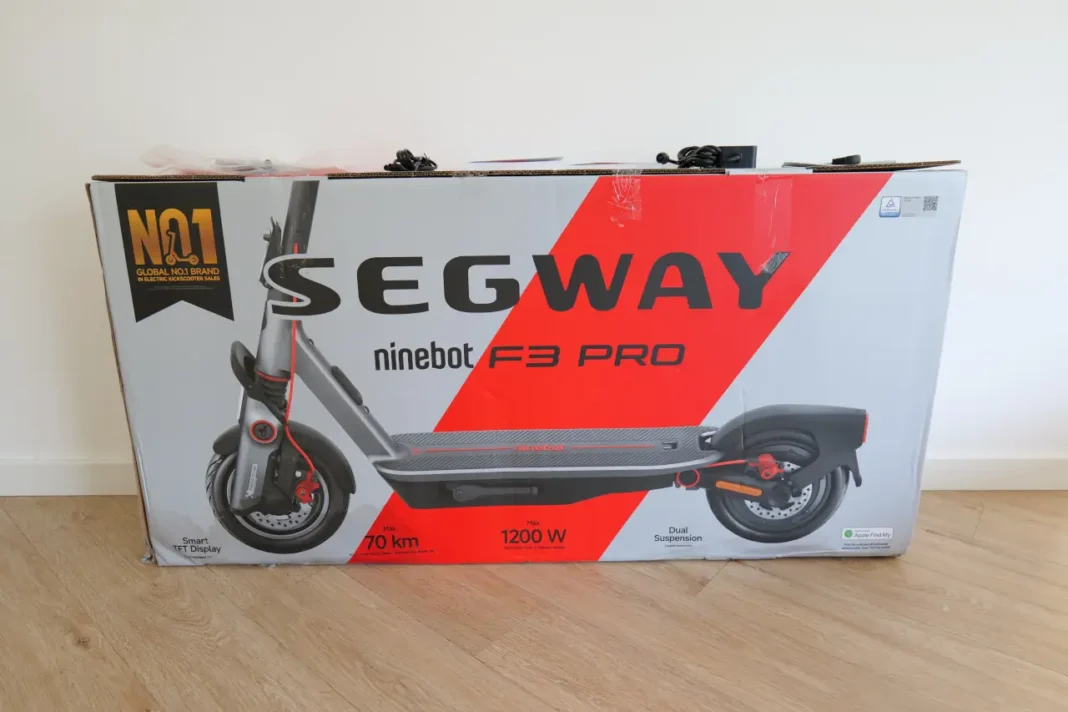 Ninebot F3 Pro - caixa
