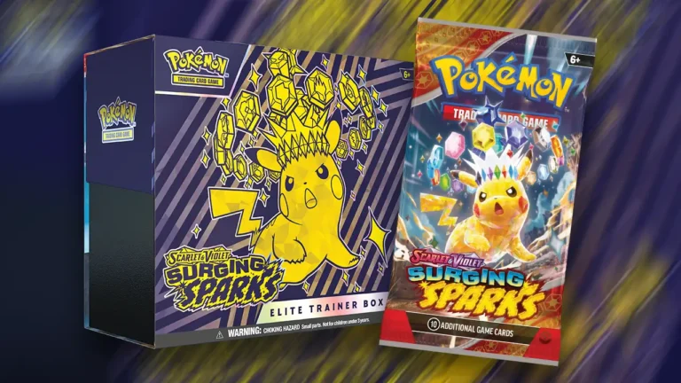 Pokémon TCG recebe expansão Surging Sparks com Stellar Pikachu ex e novos Pokémon do tipo Dragão