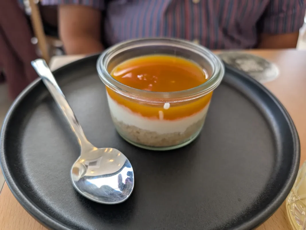 Focacceria Bread Maniacs - Cheesecake de requeij&atilde;o de Seia com doce de ab&oacute;bora