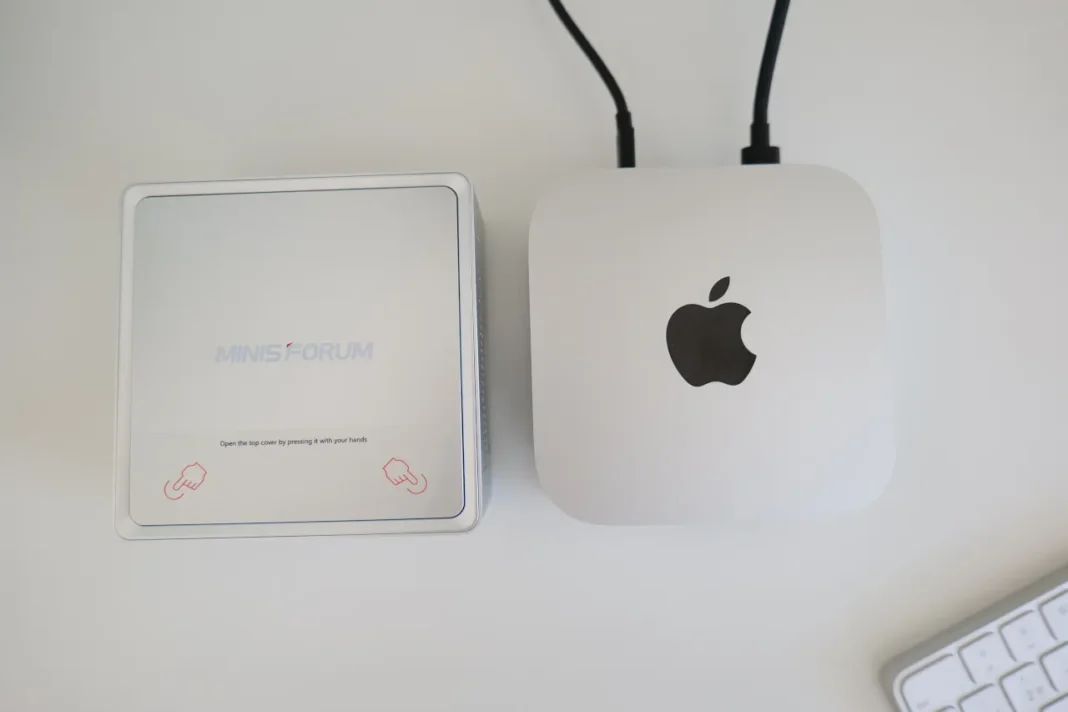 minisforum nab8 plus comparacao mac mini m4