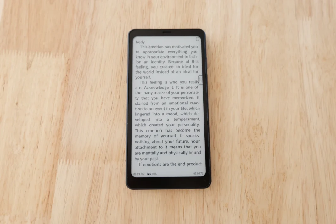 Boox 2 - menu leitura