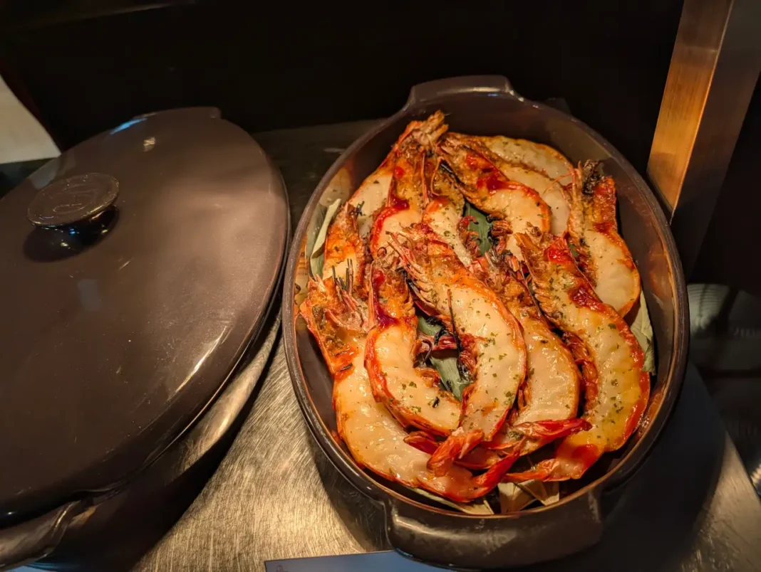 myriad by sana brunch camarao tigre grelhado