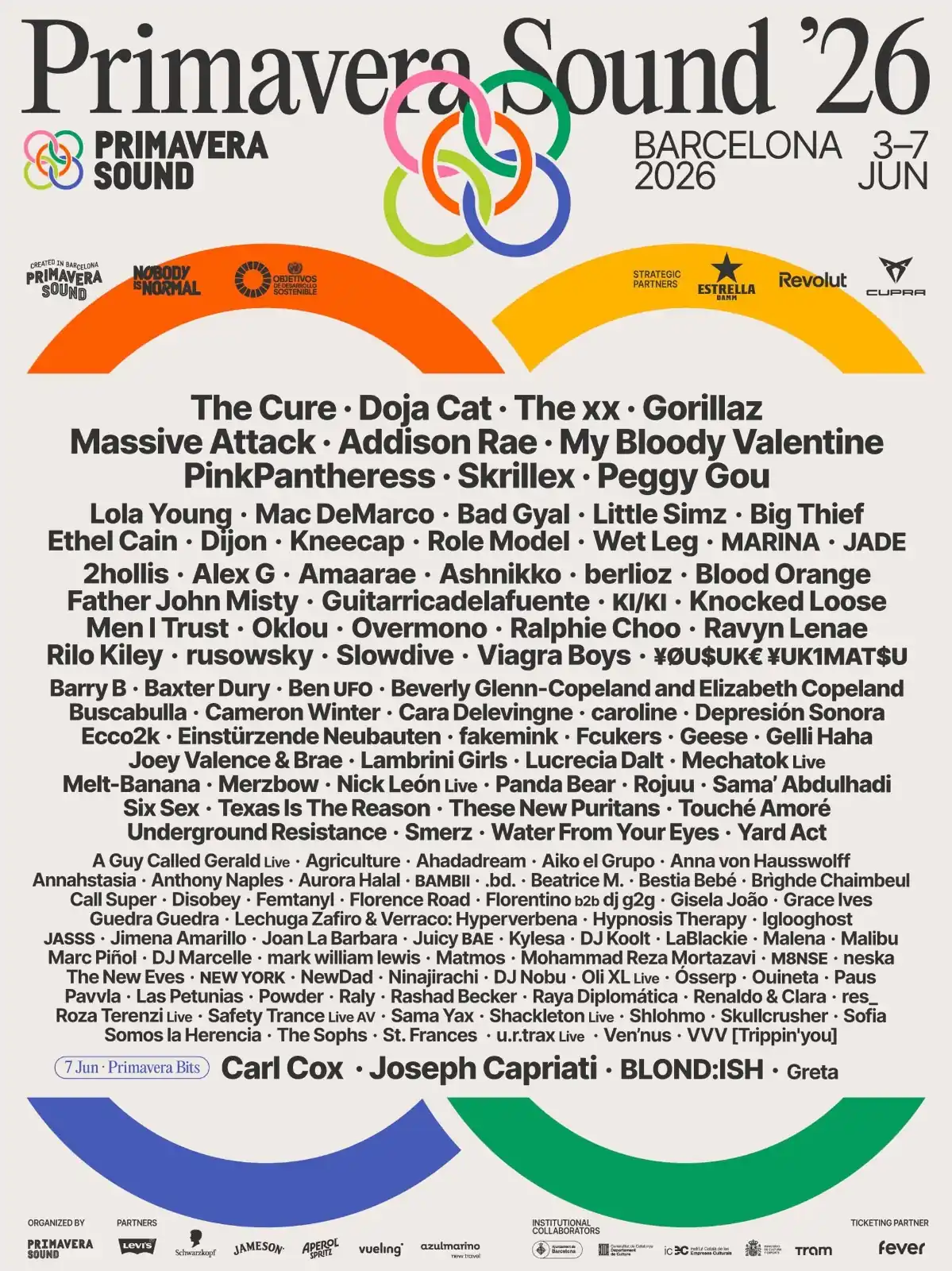 Primavera Sound Barcelona 2026 - cartaz