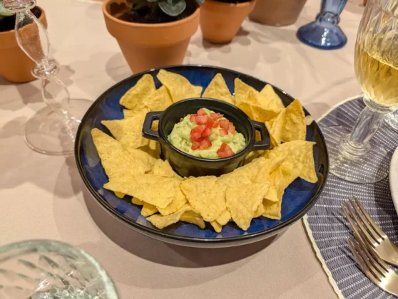 Angels Bar - Pico de Gallo com Nachos (Tiras Crocantes de Milho, Tomate Picado, Cebola Roxa, Coentros e Sumo de Lima)