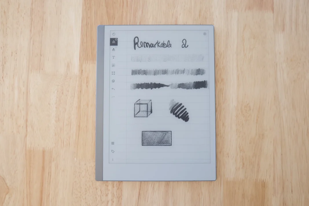 ReMarkable 2 - desenho a carv&atilde;o