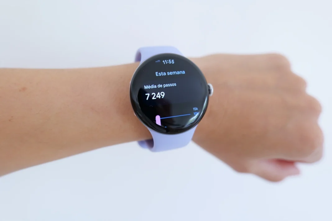 media de passos pixel watch 4