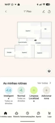 Aplicação Roomba Home