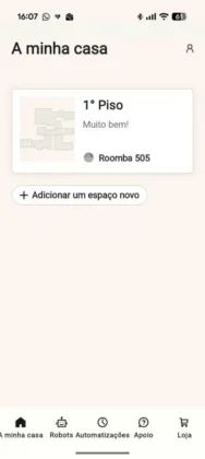Aplicação Roomba Home